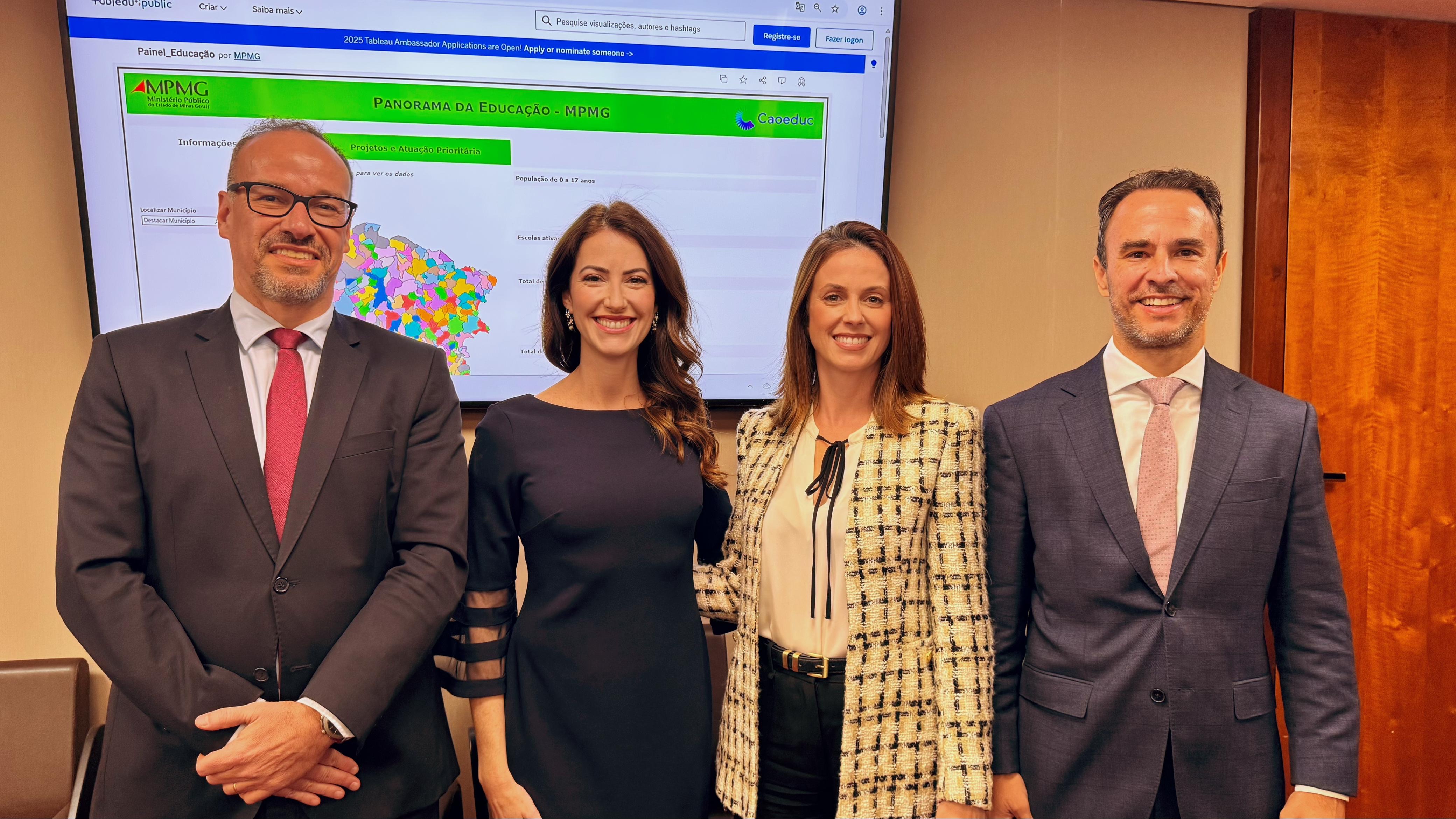 1ª Tesoureira da Ampcon participa de lançamento da plataforma “Panorama da Educação”, do MPMG, em Belo Horizonte 